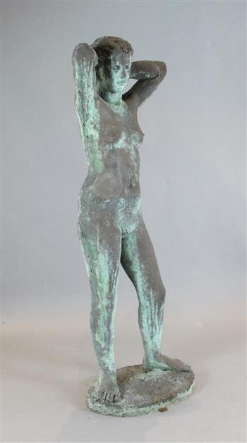 § Karin Jonzen (1914-1998) Standing female nude height 5ft